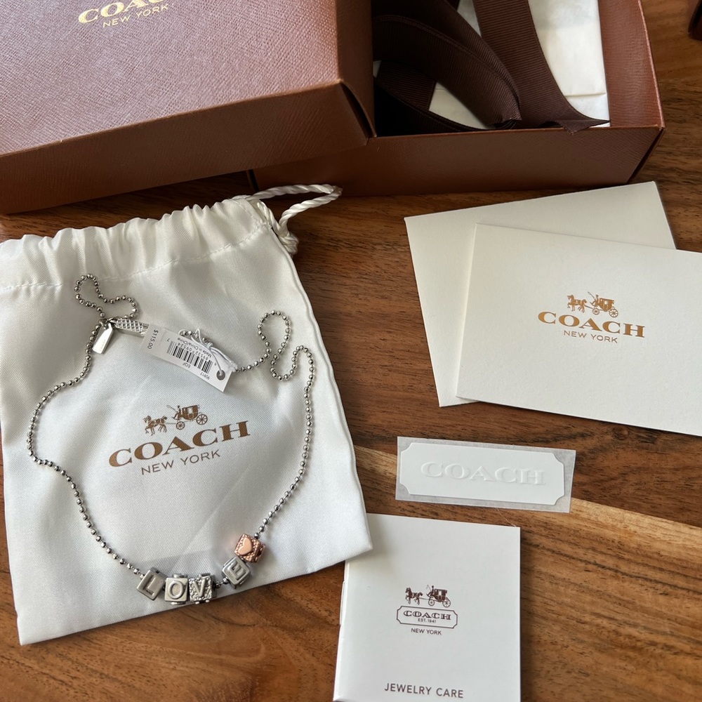 Coach LOVE❤️ necklace